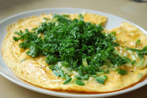 Mother’s Day Brunch – Kale and Parsley Omelette